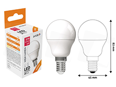 Avide  LED Globe Mini 6W G45 E14 NW 4000K (570 lumen) izzó